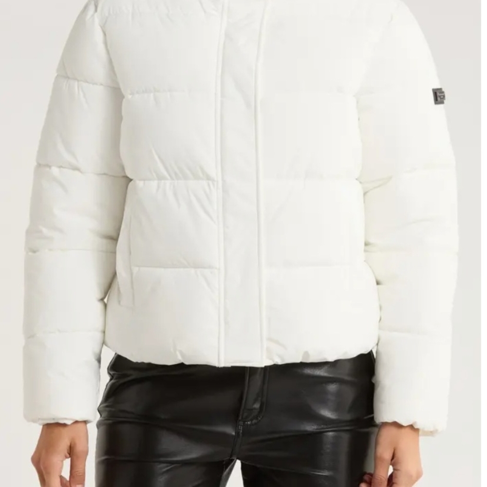 BCBGeneration Classic White Puffer Jacket